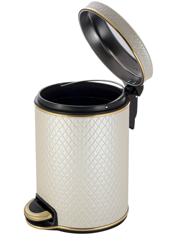 Ведро для мусора бежевое 5 л GERALIS V-NCLG-B Ведро для мусора бежевое 5 л GERALIS V-NCLG-B