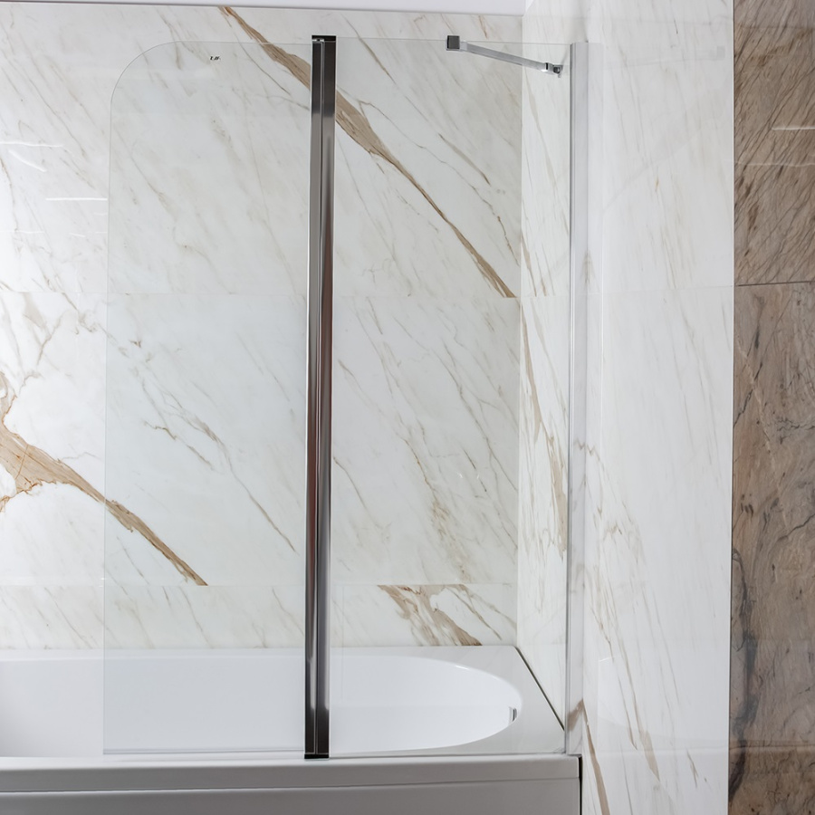 Шторка на ванну AVS Асти Дуо 100 правая профиль хром, прозрачное стекло Шторка на ванну AVS Асти Дуо 100 правая профиль хром, прозрачное стекло