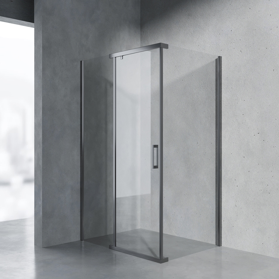 Душевой уголок AVS Фаворит 120x90 см профиль оружейная сталь, стекло прозрачное