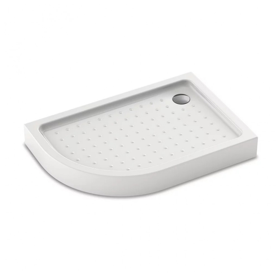 Поддон для душа Veconi Tezeo TZ-55R 100x80 R белый с сифоном Поддон для душа Veconi Tezeo TZ-55R 100x80 R белый с сифоном