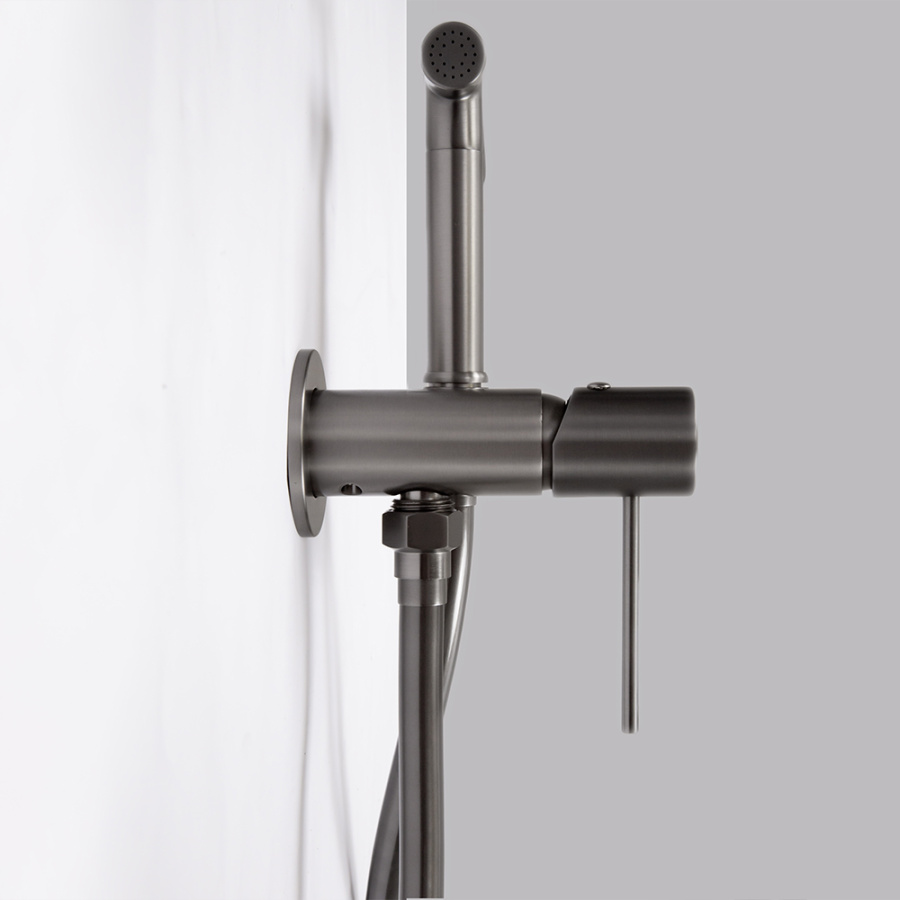 Гигиенический душ со смесителем AVS Slimmer оружейная сталь Гигиенический душ со смесителем AVS Slimmer оружейная сталь
