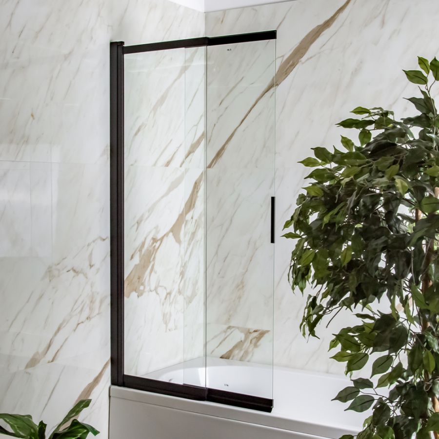 Шторка на ванну AVS Слайдер Плюс 80 профиль черный, стекло прозрачное Шторка на ванну AVS Слайдер Плюс 80 профиль черный, стекло прозрачное