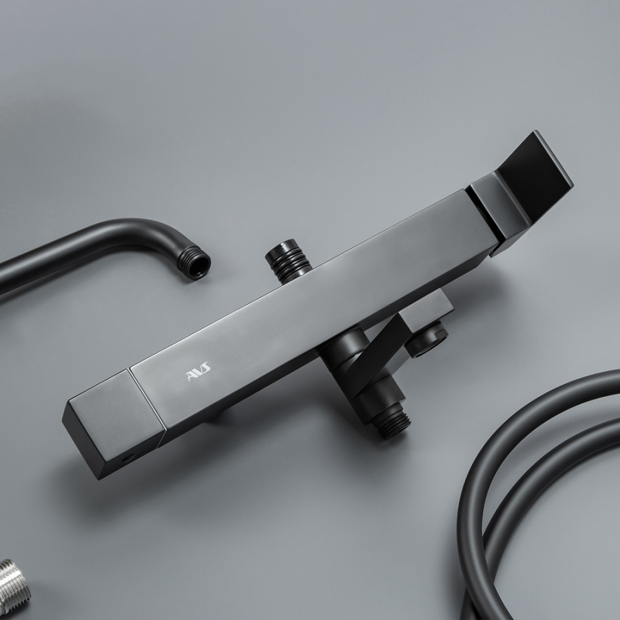 Душевая стойка AVS Cube 811-222-MB черный матовый Душевая стойка AVS Cube 811-222-MB черный матовый