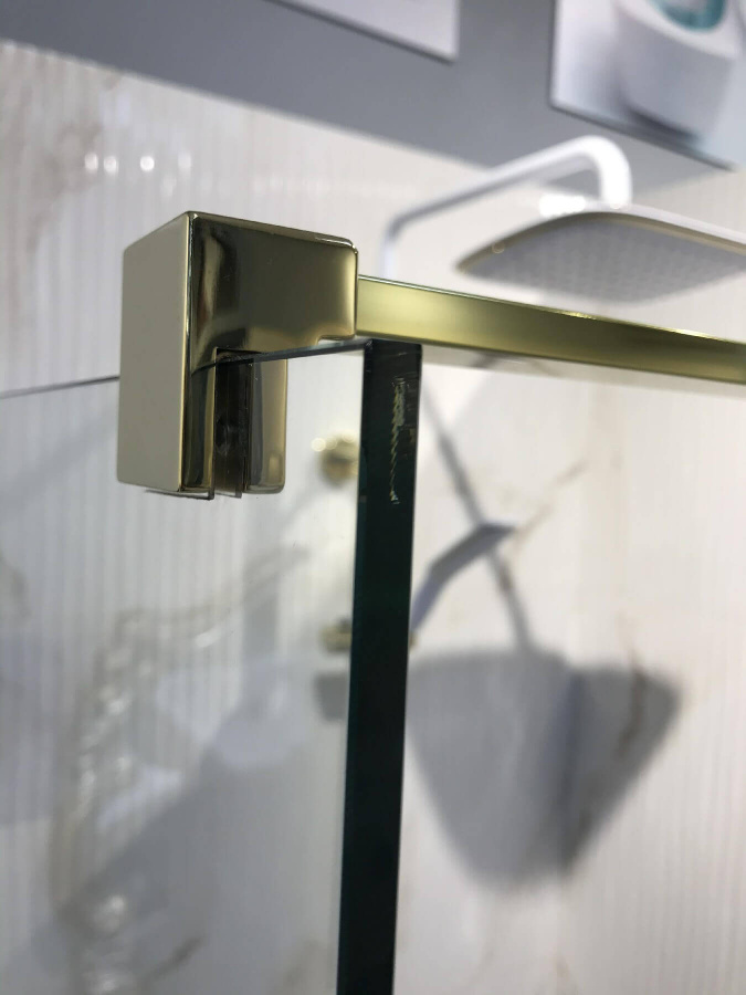 Душевая перегородка Radaway Essenza Pro 8 Walk-in 90 профиль золото, стекло прозрачное