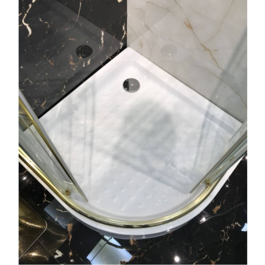 Поддон для душа Cezares Tray 100x100 белый, четверть круга, акрил, без сифона Поддон для душа Cezares Tray 100x100 белый, четверть круга, акрил, без сифона