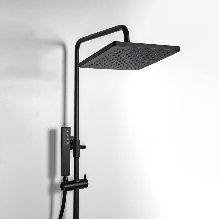 Душевая стойка AVS Cube 811-222-MB черный матовый Душевая стойка AVS Cube 811-222-MB черный матовый