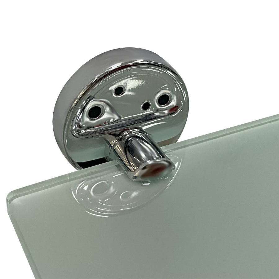 Полка стекляная с крепежом AVA ELU 017