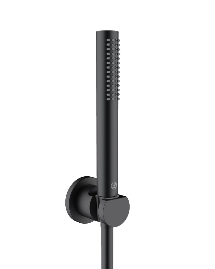 KLUDI NOVA FONTE Puristic Душевой гарнитур для ванны 1S, черный матовый 2085039-15 KLUDI NOVA FONTE Puristic Душевой гарнитур для ванны 1S, черный матовый 2085039-15