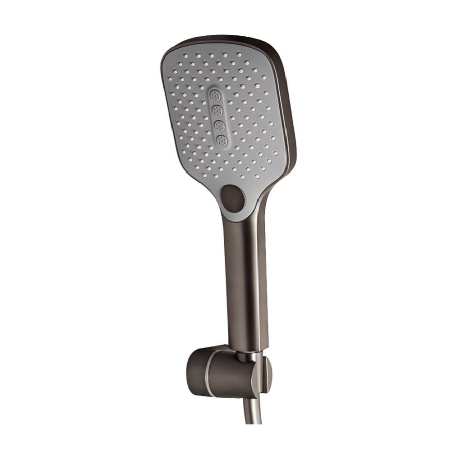 Смеситель для ванны с душем Maxonor Beauty PL3284-9 серый матовый