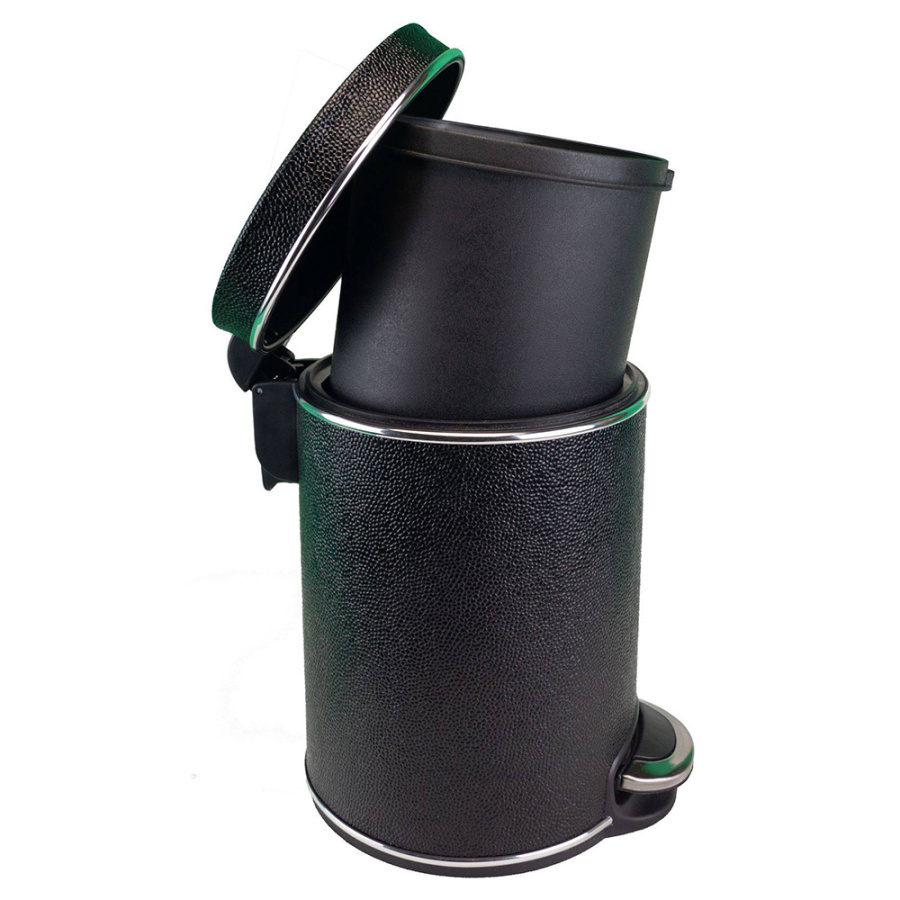 Ведро для мусора Geralis V-KHBH-B 5 л черное/хром Ведро для мусора Geralis V-KHBH-B 5 л черное/хром