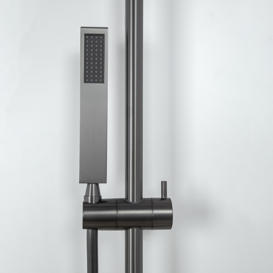 Душевая стойка AVS Cube оружейная сталь Душевая стойка AVS Cube оружейная сталь