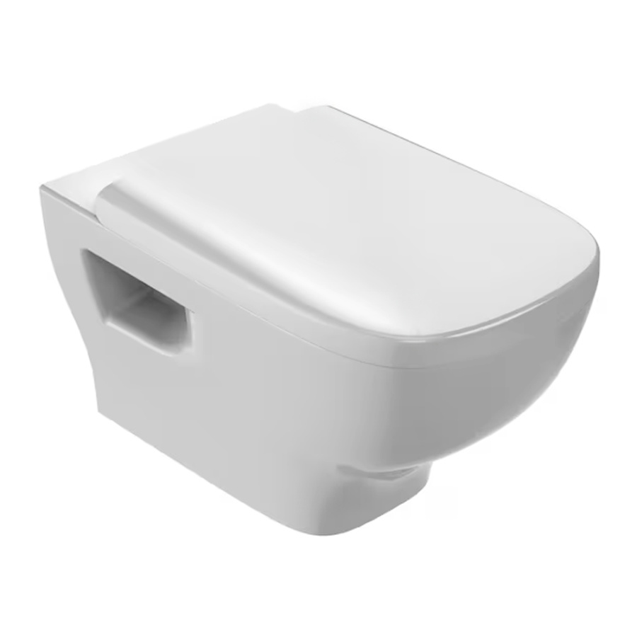 Унитаз подвесной Jacob Delafon Struktura EDE102-00+E70024-00 безободковый с микролифтом