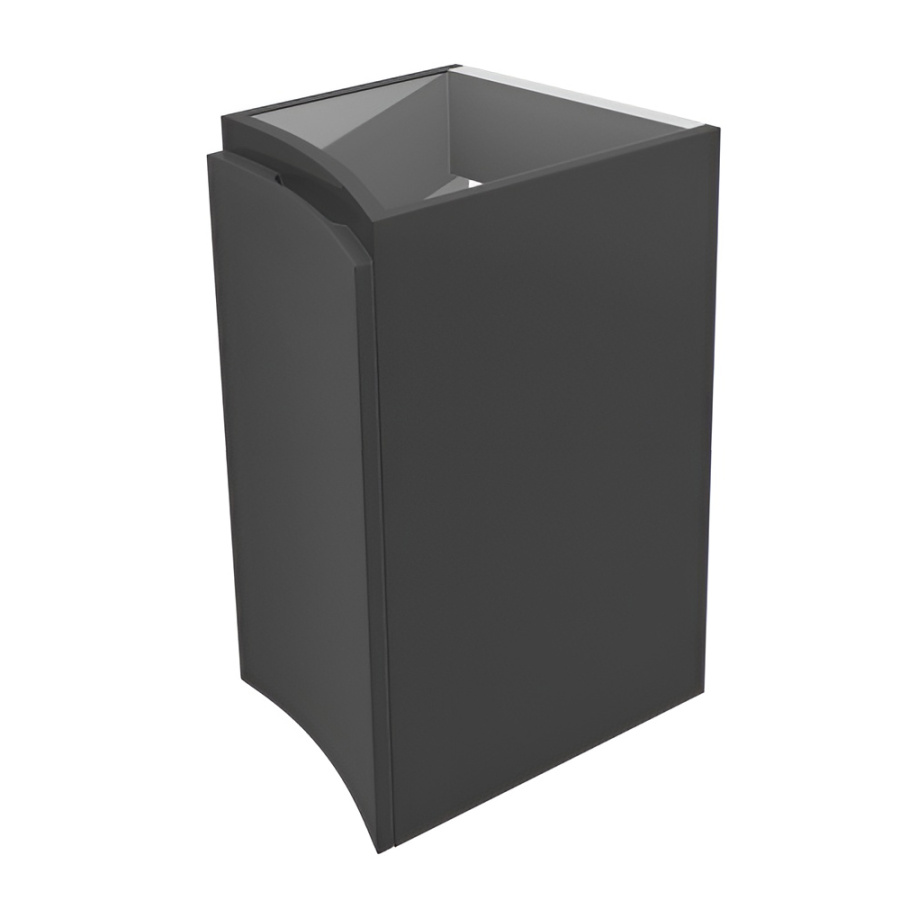 44229 Шкафчик подвесной с одной распашной створкой, левый 34x41x55 VAGUE Antracite CEZARES