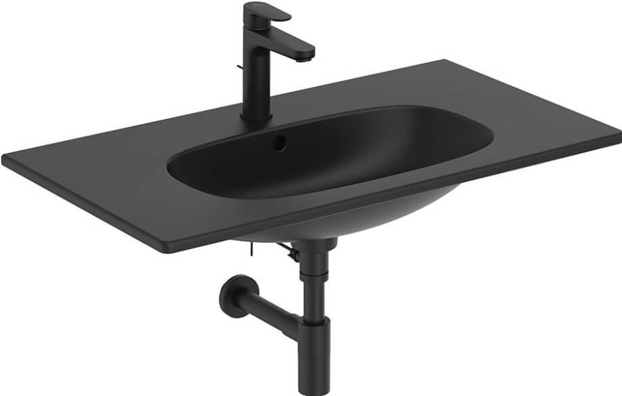 Раковина Ideal Standard Tesi 82,5x45 черная матовая
