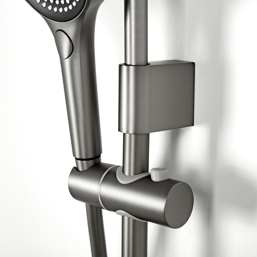 Душевая стойка AVS Torrent оружейная сталь