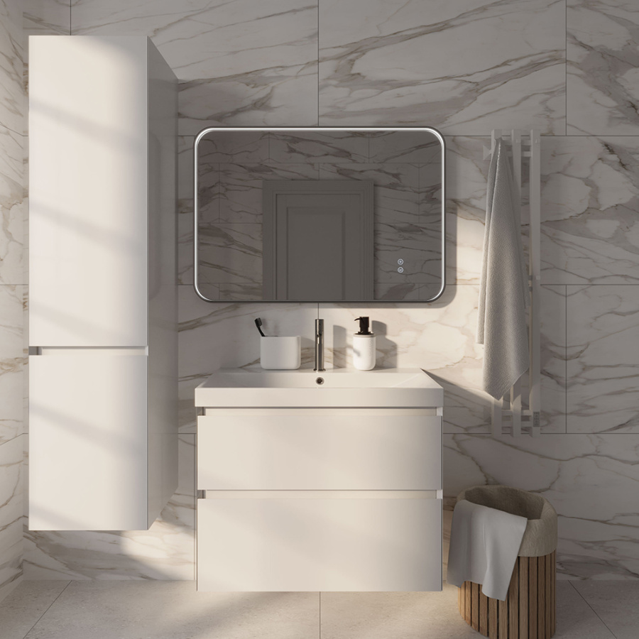 Тумба с раковиной AVS Гармония 80 SL белая Тумба с раковиной AVS Гармония 80 SL белая