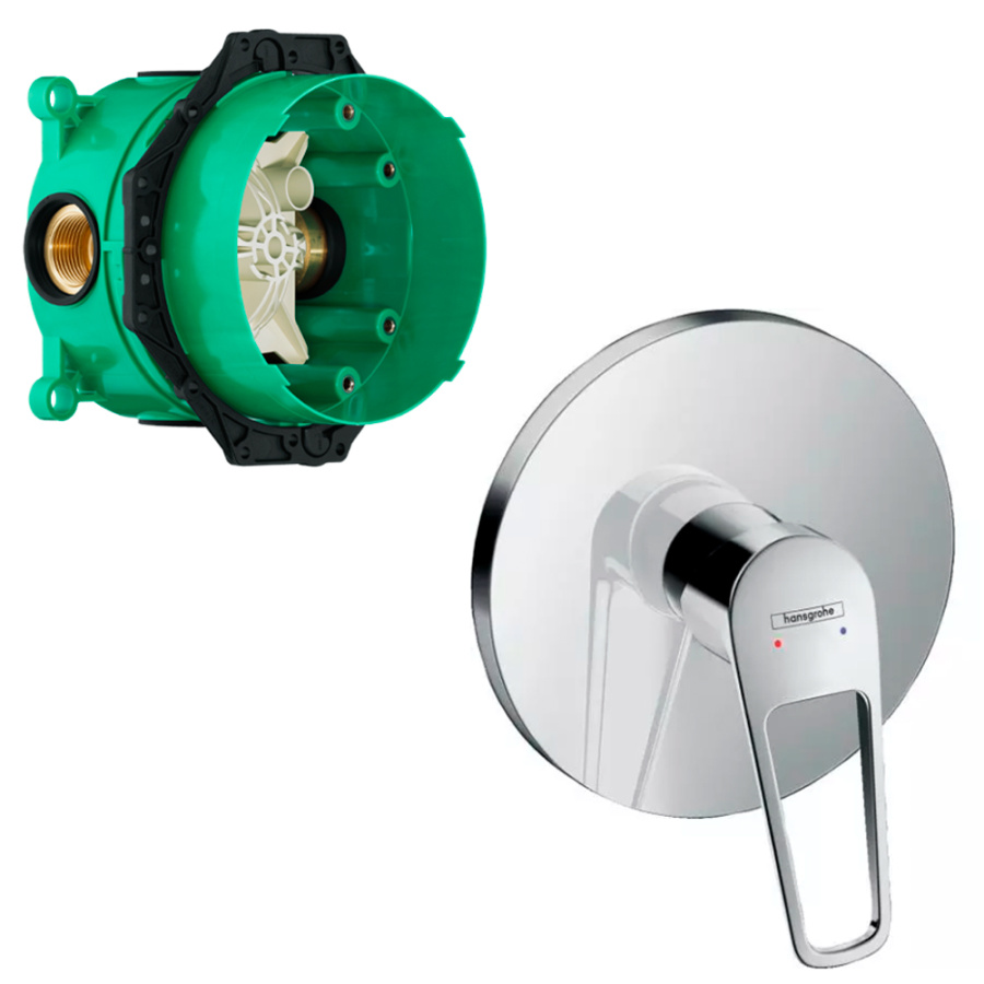 Смеситель для душа Hansgrohe Novus Loop 71365000+01800180 хром Смеситель для душа Hansgrohe Novus Loop 71365000+01800180 хром