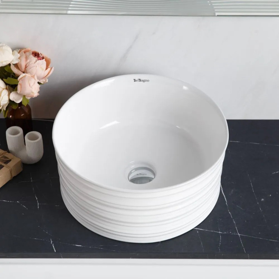 Раковина BelBagno BB1420 41x41 белая Раковина BelBagno BB1420 41x41 белая