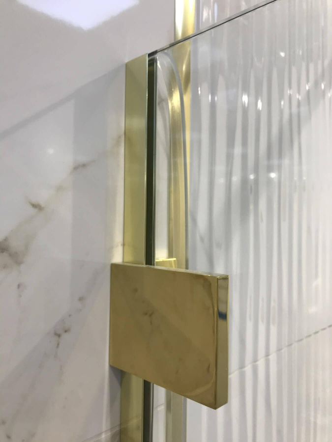 Душевая перегородка Radaway Essenza Pro 8 Walk-in 90 профиль золото, стекло прозрачное