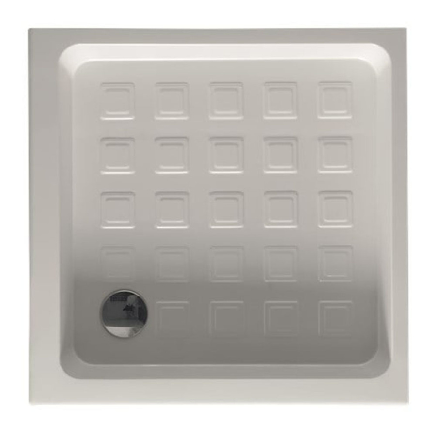 KERASAN Retro поддон угловой квадратный 90х90см, диаметр слива 90, цвет белый