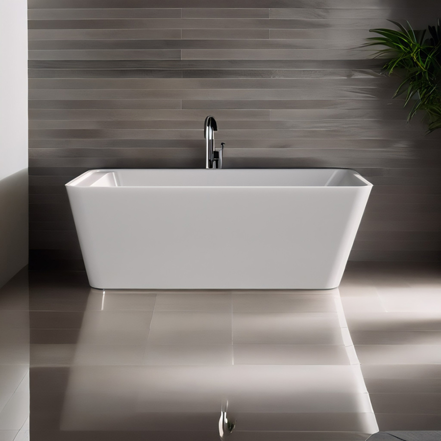 Акриловая ванна AVS Кардея 170х80 белая с донным клапаном