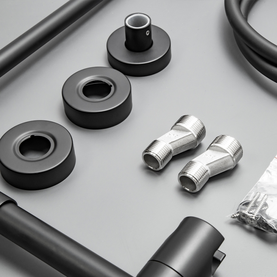 Душевая стойка AVS Slimmer 811-151-MB черный матовый Душевая стойка AVS Slimmer 811-151-MB черный матовый