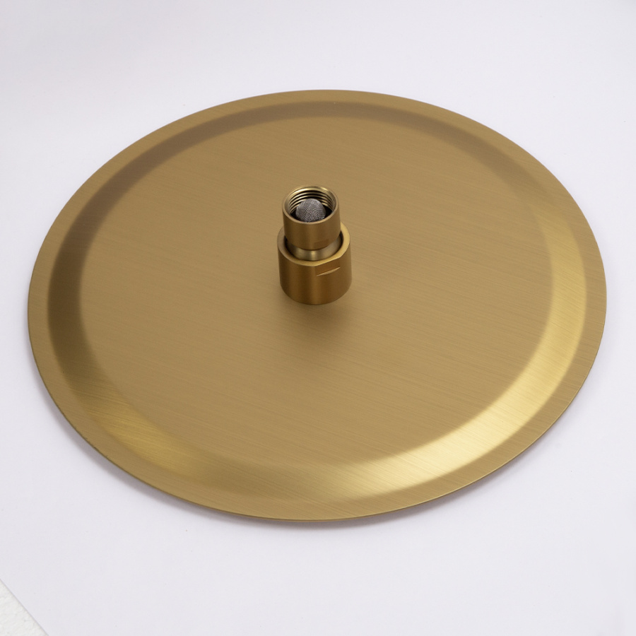 Душевой комплект AVS Luxury 3в1 круглый, брашированное золото Душевой комплект AVS Luxury 3в1 круглый, брашированное золото