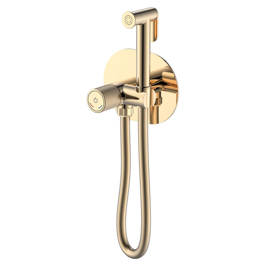 Гигиенический душ со смесителем Boheme Tech 157-G золото