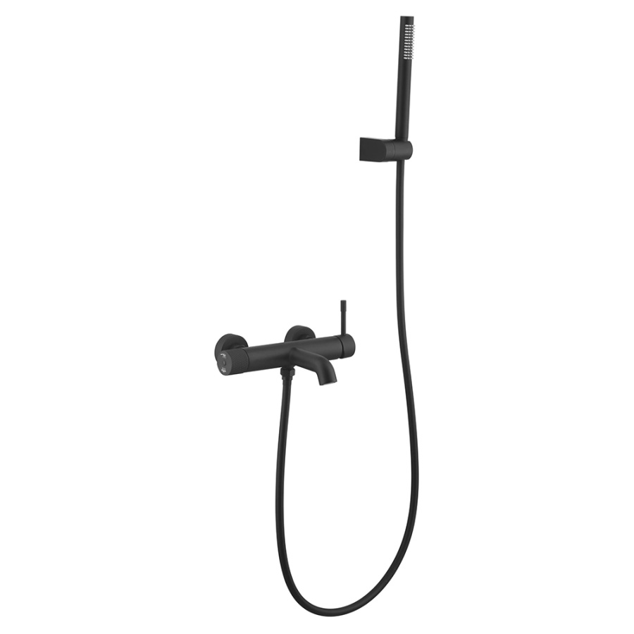 Смеситель для ванны с душем Boheme Uno 463-B черный матовый