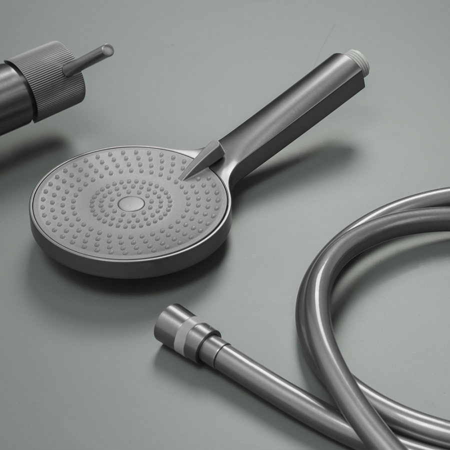 Душевая стойка AVS Pulse оружейная сталь