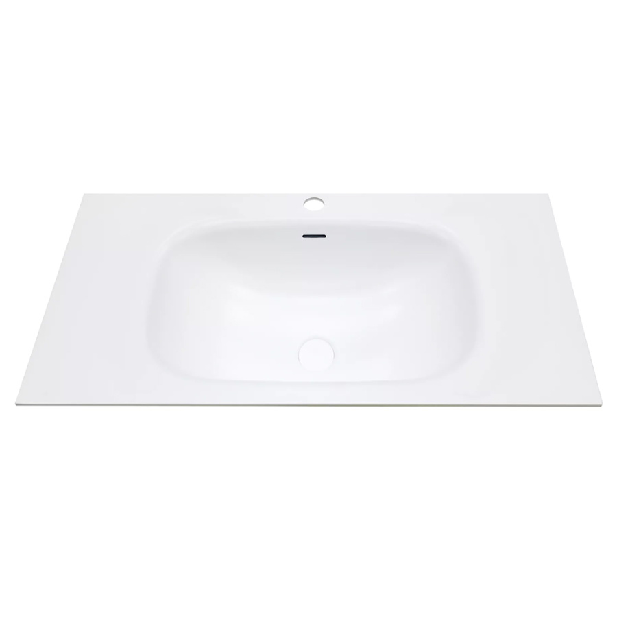 Тумба с раковиной ZOV Кито 100 белая/тростник