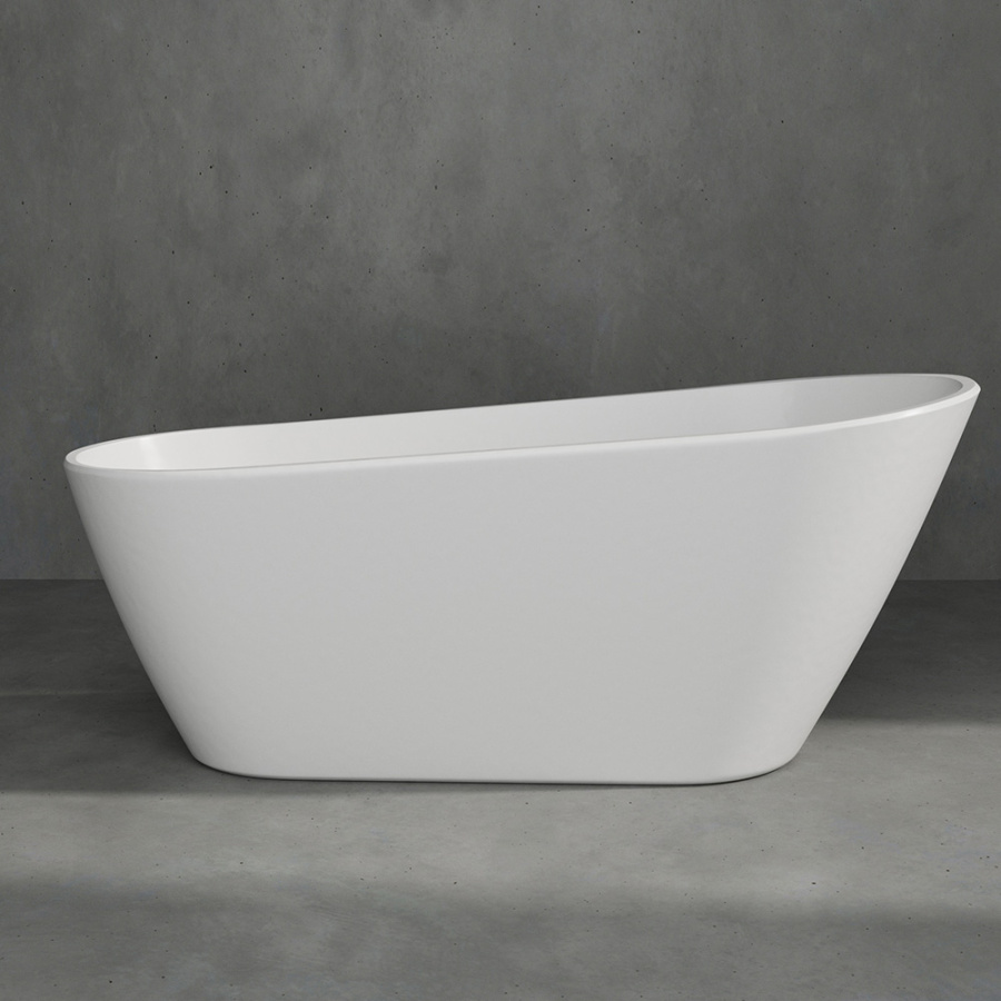 Акриловая ванна AVS Лилия 170х75 белая с донным клапаном