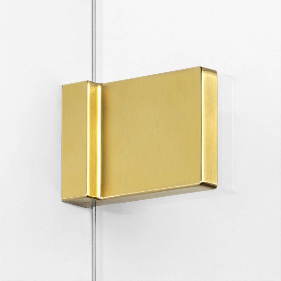 Душевая перегородка New Trendy Avexa Brushed Gold 120 профиль брашированное золото, стекло прозрачное