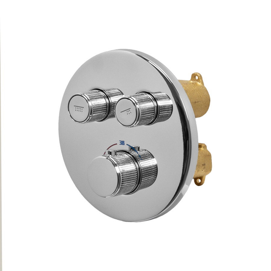 Душевой комплект AVS Luxury 3в1 круглый, хром Душевой комплект AVS Luxury 3в1 круглый, хром