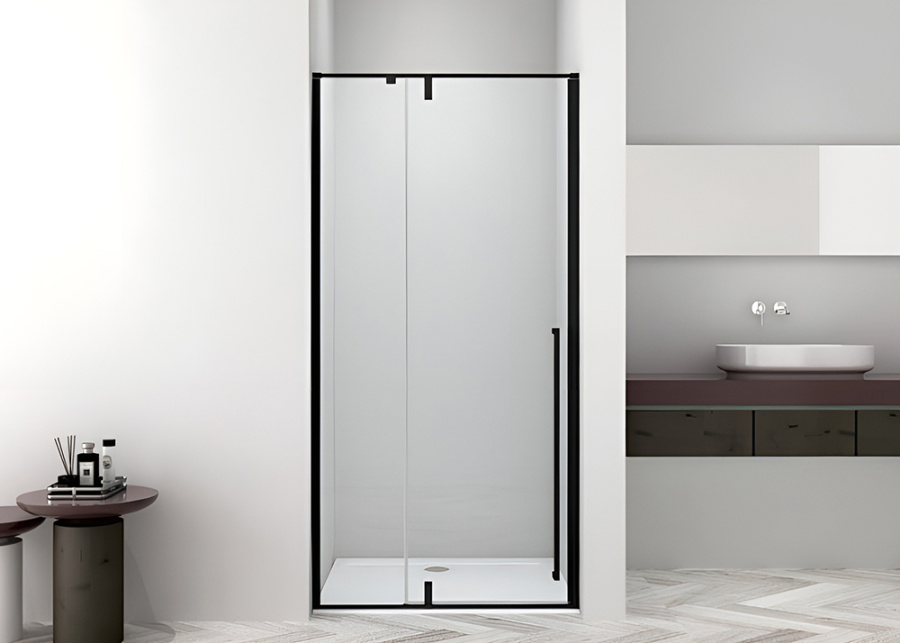 Душевая дверь в нишу AVS Акцент 120 левая профиль черный матовый, стекло прозрачное Душевая дверь в нишу AVS Акцент 120 левая профиль черный матовый, стекло прозрачное