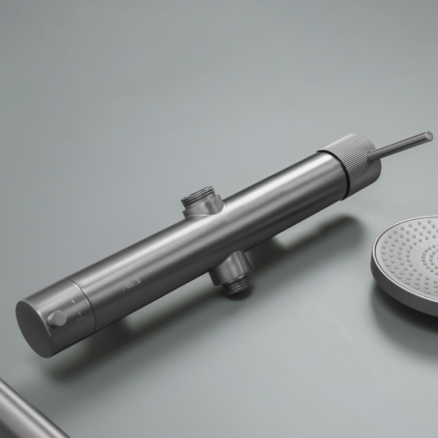 Душевая стойка AVS Pulse оружейная сталь