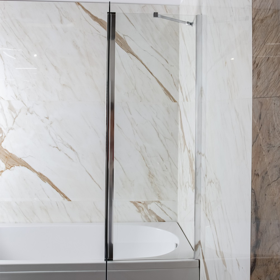 Шторка на ванну AVS Асти Дуо 100 правая профиль хром, прозрачное стекло Шторка на ванну AVS Асти Дуо 100 правая профиль хром, прозрачное стекло