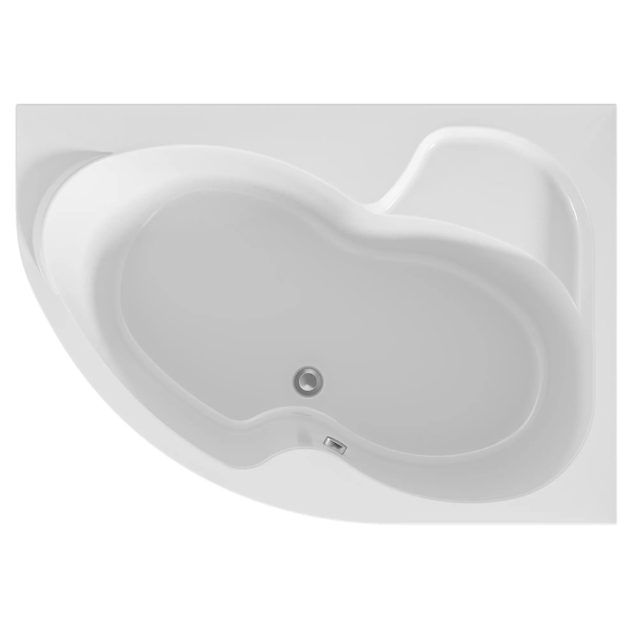 Акриловая ванна Marka One Aura 150х105 R белая, без каркаса