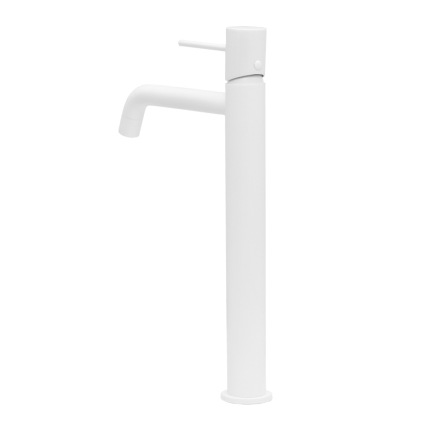 Смеситель для раковины AVS Slimmer высокий, белый матовый
