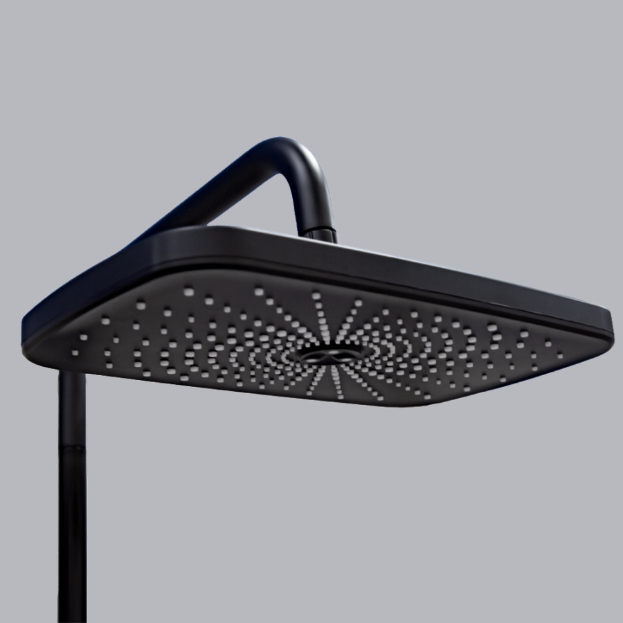 Душевая стойка Accoona A83308F черный матовый