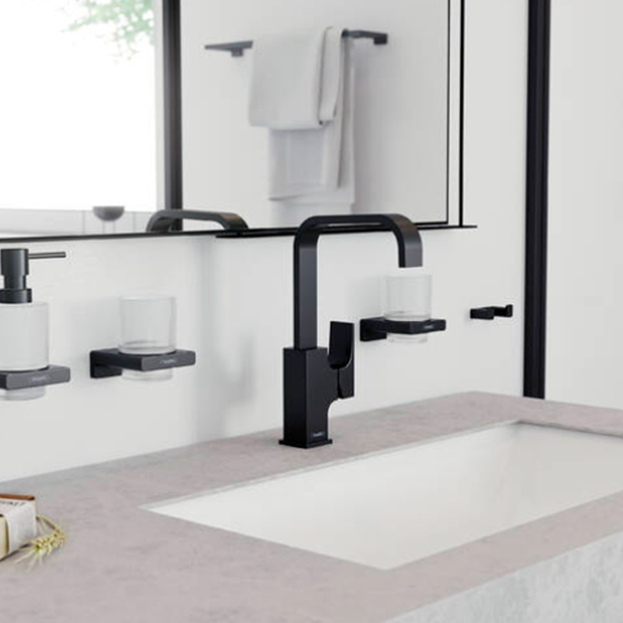 Смеситель для раковины Hansgrohe Metropol 32511670 черный матовый