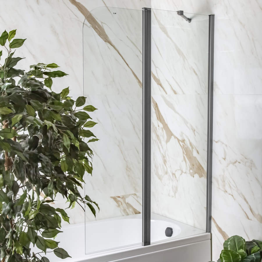 Шторка на ванну AVS Асти Дуо 100 см правая профиль оружейная сталь, прозрачное стекло Шторка на ванну AVS Асти Дуо 100 см правая профиль оружейная сталь, прозрачное стекло