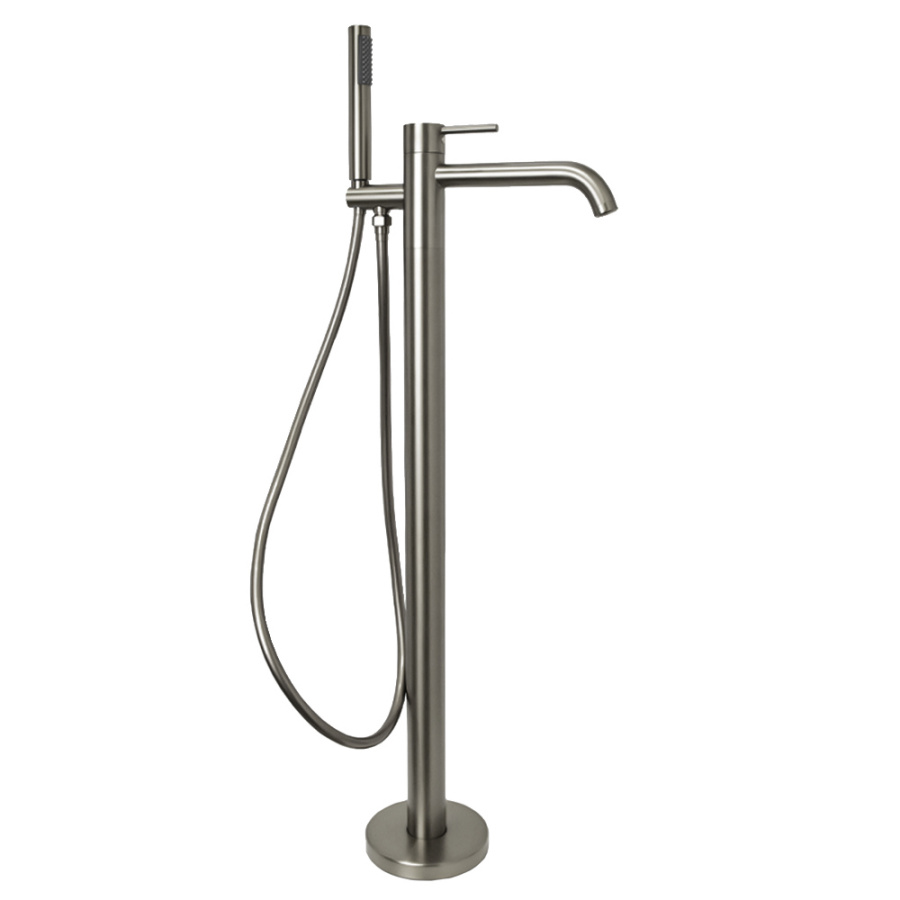 Смеситель для ванны с душем AVS Slimmer напольный, оружейная сталь Смеситель для ванны с душем AVS Slimmer напольный, оружейная сталь