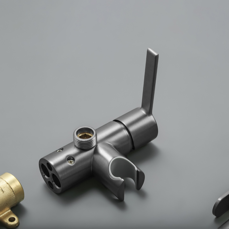 Гигиенический душ со смесителем AVS Elegant оружейная сталь