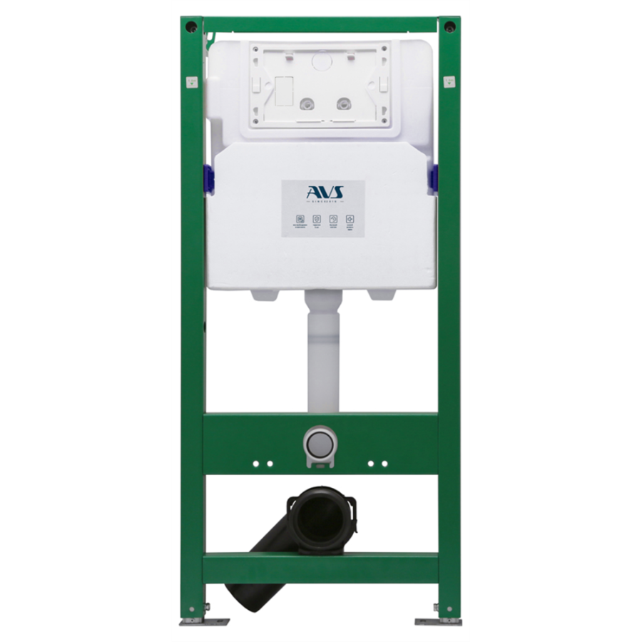 Комплект AVS 3в1: Инсталляция для унитаза 809-0006-7732C + Унитаз подвесной 801-0045-P-T2-GW + Клавиша смыва 809-0015-GM оружейная сталь, овальные кнопки Комплект AVS 3в1: Инсталляция для унитаза 809-0006-7732C + Унитаз подвесной 801-0045-P-T2-GW + Клавиша смыва 809-0015-GM оружейная сталь, овальные кнопки