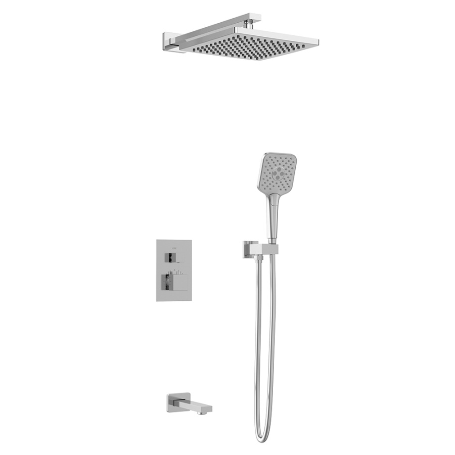 Душевой комплект AVS Termo 4в1 квадратный, хром Душевой комплект AVS Termo 4в1 квадратный, хром