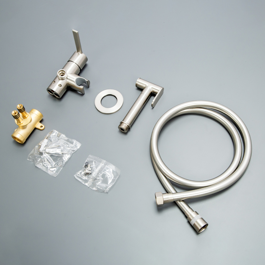 Гигиенический душ со смесителем AVS Elegant брашированный никель Гигиенический душ со смесителем AVS Elegant брашированный никель