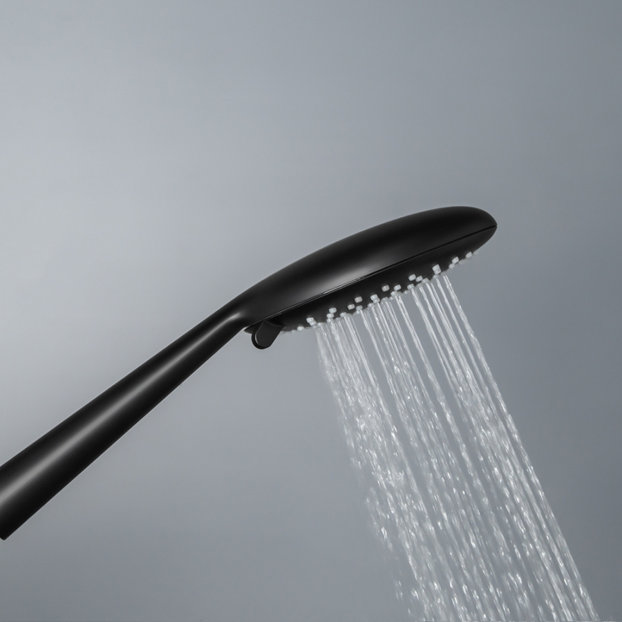 Душевой комплект AVS Termo 4в1 круглый, черный матовый