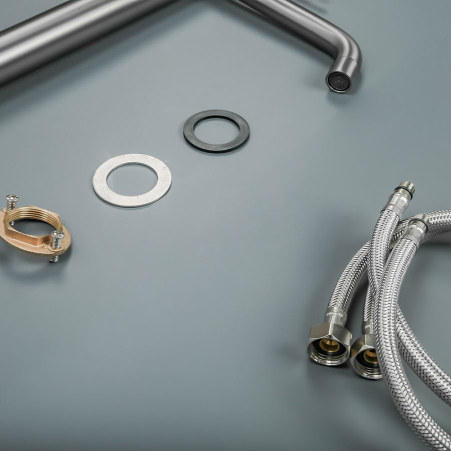 Смеситель для раковины AVS Pulse высокий, оружейная сталь Смеситель для раковины AVS Pulse высокий, оружейная сталь