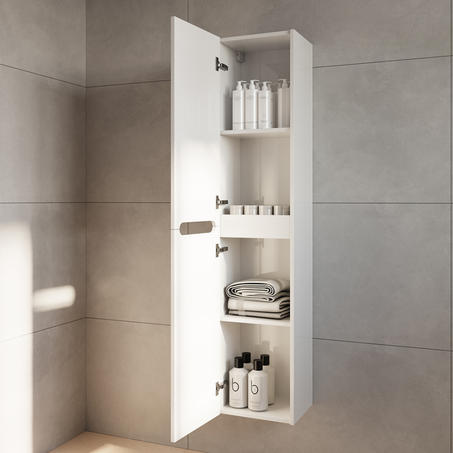 Шкаф-пенал AVS Эстель 35x160 белый Шкаф-пенал AVS Эстель 35x160 белый